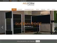 Tablet Screenshot of akuform.dk